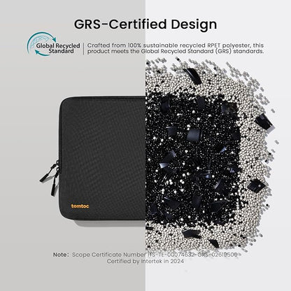 tomtoc 360° Protective Laptop Sleeve for 14-inch MacBook Pro M5/M4/M3/M2/M1 Pro/Max A3434 A3112 A3401 A3185 A2992 A2918 2025-2021, Water-Resistant Case Bag with Accessory Pocket for 13.8Surface Laptop