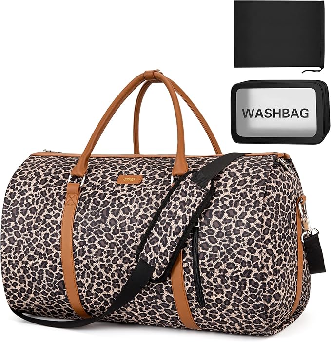 Garment Bag for Travel Convertible Carry On Garment Bag Large Travel Duffel Bags for Women 2 in 1 Hanging Suitcase Suit Travel Bags for Women & Men 3pcs Set