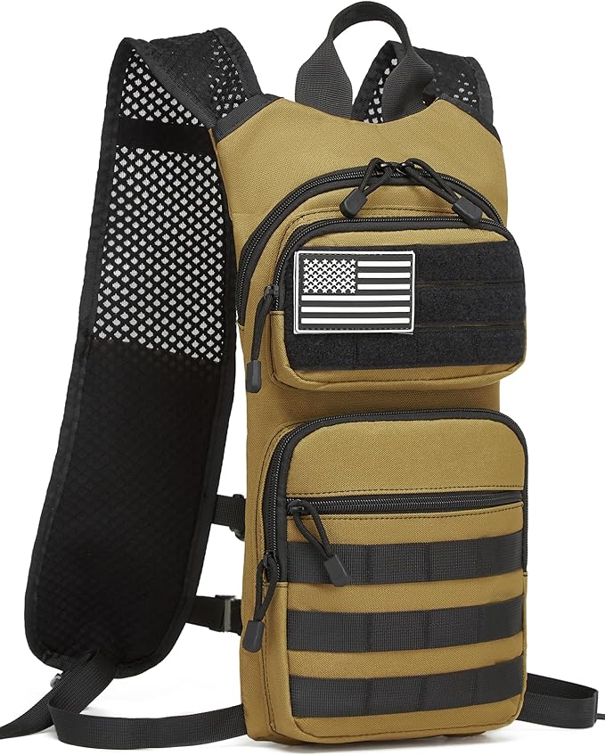 ATBP Running Hydration Vest Pack Thermal Insulation 3L TPU Water Bladder Tactical Backpack Bag for Cycling Hiking Daypack Men & Women