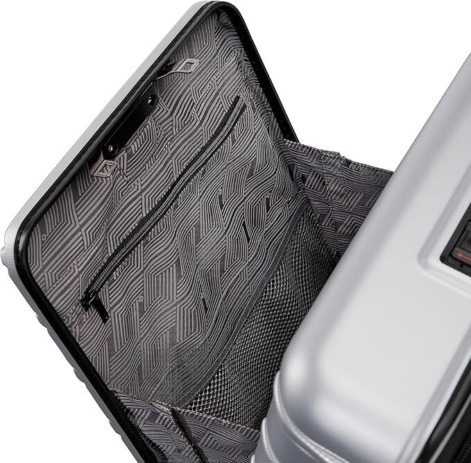 Samsonite Omni 2 PRO Hardside Expandable Luggage with Spinners, Arctic Silver, Carry-on