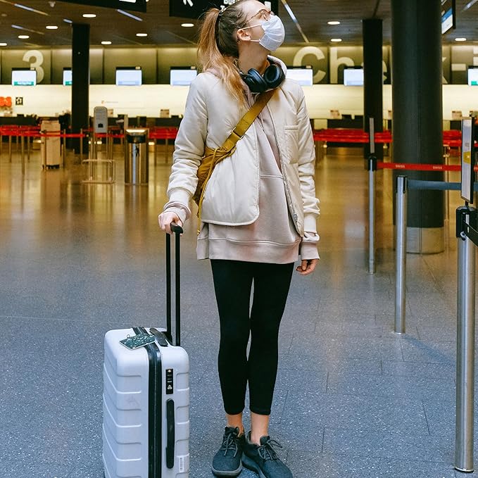 Luggage Tags for Suitcase Japanese Cherry Blossom 2 PCS Leather Travel Cruise Luggage Tag with Stainless Steel Loop Name ID Label Privacy Cover for Women Men Travel Bag Labels Set