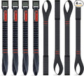ORANGEE 4 Pack Motorcycle & Bike Luggage Straps 20" - 55" Adjustable Stretch Tie Down Strap for Motorcycle, Bike, ATV Racks