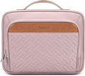 Travel Hanging Toiletry Bag for Women and Men, with 8 Leak Proofing Silicone Bottle Covers, Waterproof Makeup Accessories, Cosmetic Essentials, Cruise Ship Toiletries Bag with Jewelry Organizer, Pink