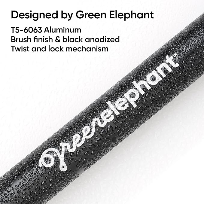 Green Elephant Camping Tarp Poles - Adjustable Aluminum Telescoping Tent Poles for Tarps, Canopy & Awning - Heavy Duty Collapsible Pole Set of 4 - Extends 8ft, Shrinks to 2ft - Caravan & Beach Shade
