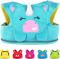 Trunki Toddler Leash - Fuss Free Toddler Walking Reins & Kids Safety Harness | Baby Leash for Kids – Una Unicorn (Turquoise)
