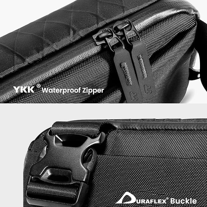 tomtoc Compact EDC Sling Bag, Minimalist Chest Shoulder Backpack Crossbody Bag for Men Women, Lightweight Carry Casual Bag