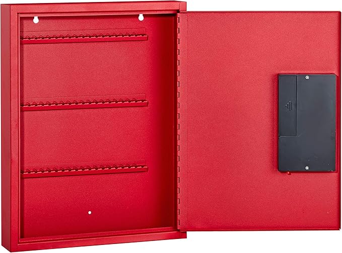 AdirOffice Key Holder Wall Mount - 60 Keys Lock Box with Code, Key Cabinet Wall Mount, Valet Parking Key Box, Car Dealer Key Cabinet - Space Saving Locking Key Box Wall Mount with Digital Lock