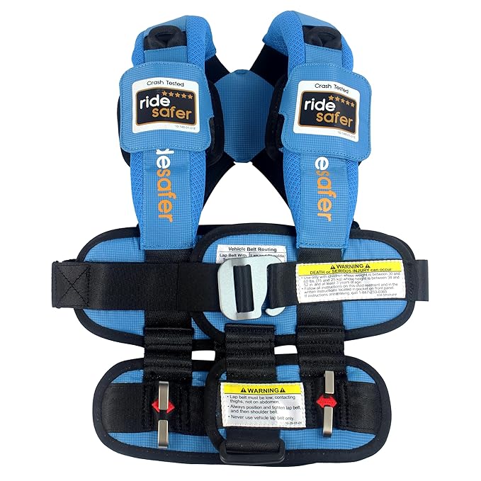 Small Blue, Lightweight, Compact, Portable Car Seat - Perfect for Travel and Everyday Child Safety (Pack of 6)